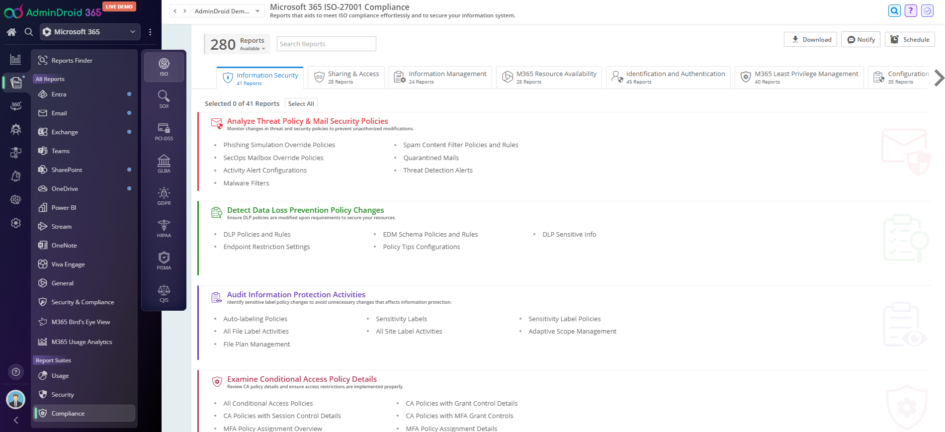 Microsoft 365 ISO-27001 Compliance-Reports